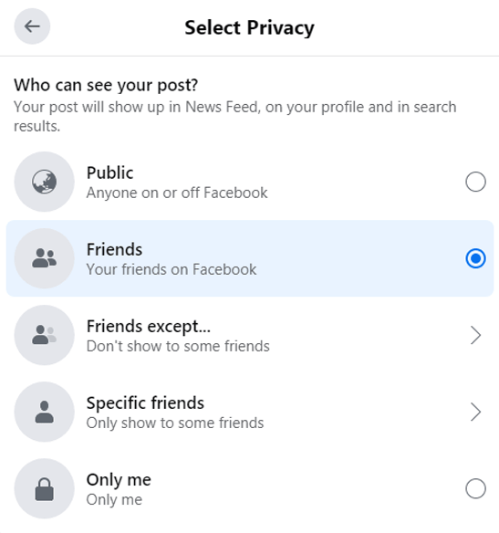 how to make Facebook profile picture private