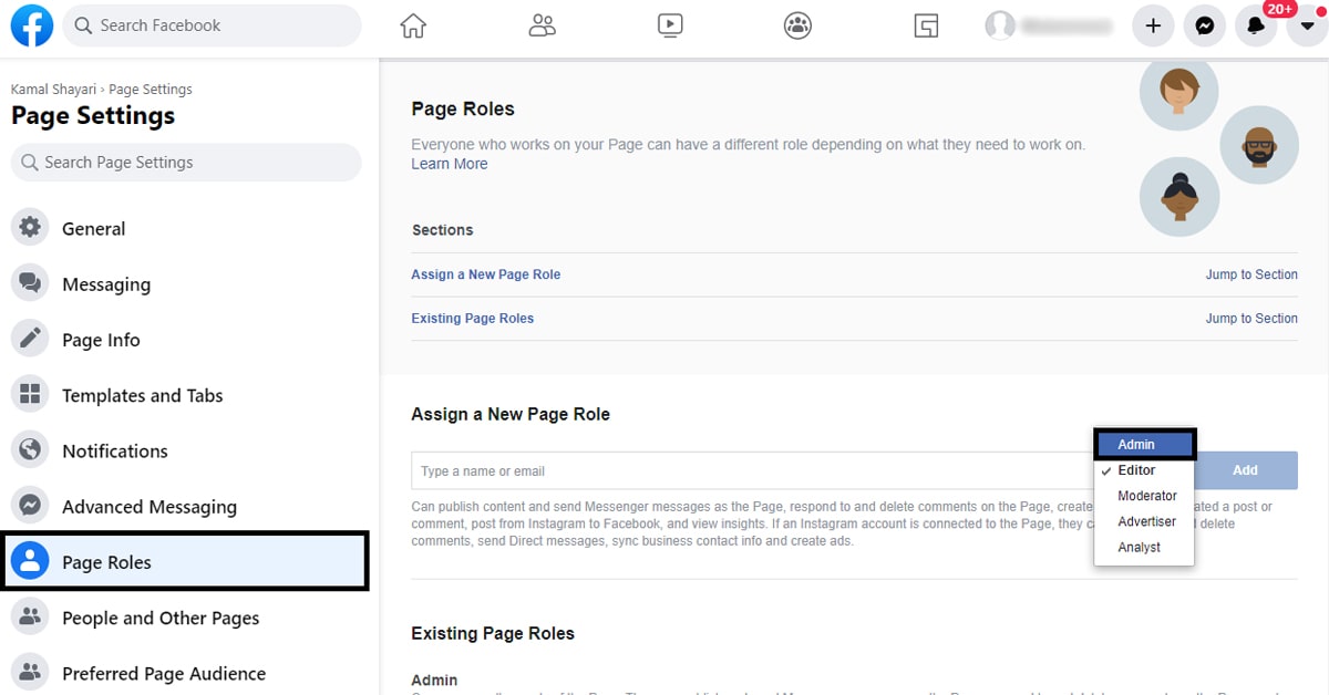 How to Add Admin to your Facebook Page