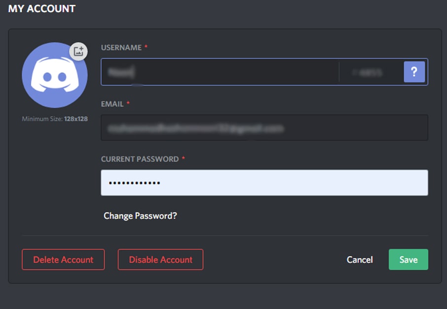 How to Delete Discord Account using APP PC